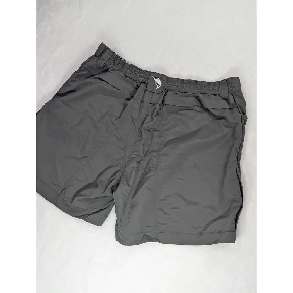 Palmyth Mens Performance Fishing Shorts NWT Size 38 XL Charcoal Gray 6.5